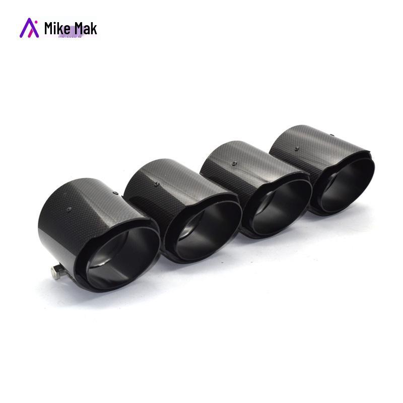 BMW M2/M3/M4 Carbon Fiber Exhaust Tip - Black AK Weld-Free