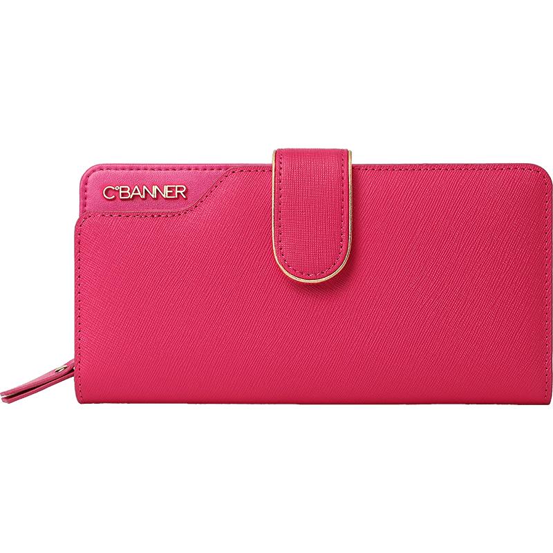 Женский многофункциональный кожаный длинный кошелек C.BANNER