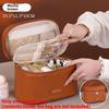 Pu Material Travel Cosmetic Bag With Waterproof Design For Daily Use And Storage