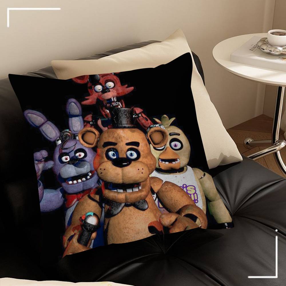 Movie Five N-Nights Game At F-Freddys    Cushion Cover Car Throw Pillow Case For Sofa Car Christmas Gift 40x40cm 45x45cm