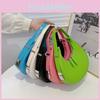 Trendy Candy-colored Round Bag For Women 2023 New Small Underarm Bag With Soft Texture