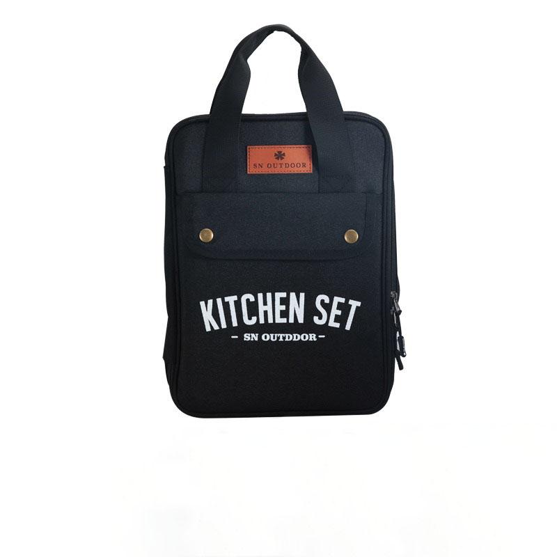 

Сумка для хранения походной посуды для кемпинга, ручная сумка для посуды для кемпинга, барбекю, походных кухонных принадлежностей, сумка-корзина для столовых приборов для кемпинга, путешествий