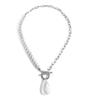 Flashbuy New Trendy Transparent Crystal Water Drop Pendant Necklace for Women Boho Gold Color Metal Chain Necklace Party Zircon
