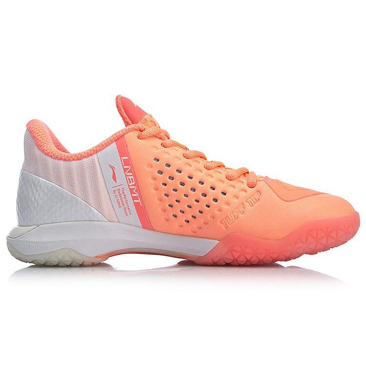 Li-Ning Attack SE Cushioning Support Low-Top Badminton Shoes Women Shoes Pink White AYZP008-3