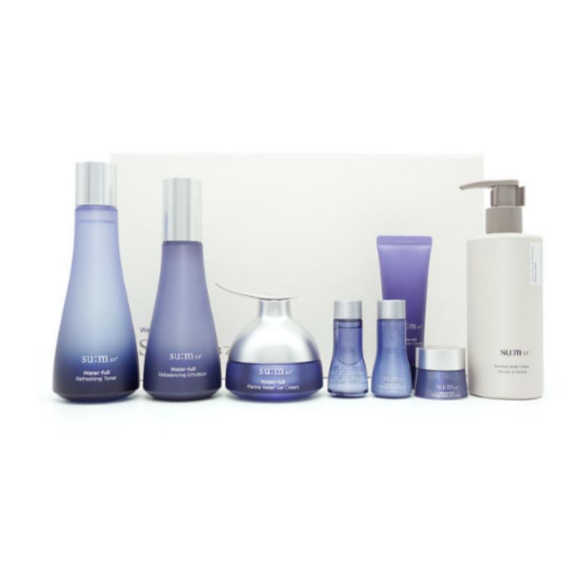 su:m37 Water Full Special 3 Pcs Set 8 Items Moisturizing Hydrating Korea Beauty