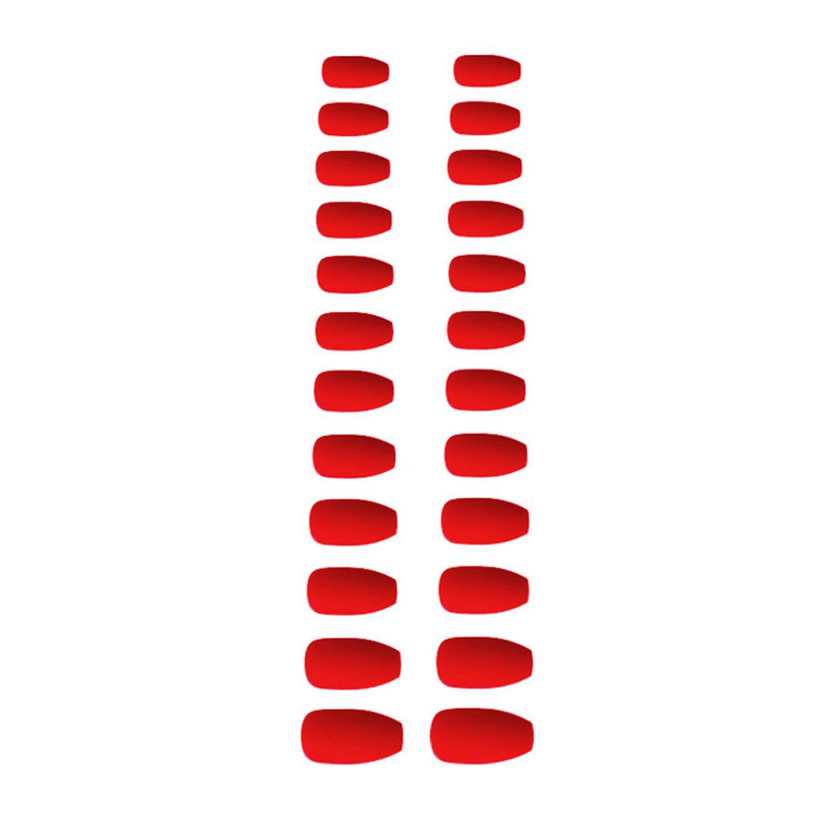 

1 Set Press on Nails Coffin Solid Color Detachable Extension Long Artificial Matte Wraps Full Cover Ballerina Salon DIY