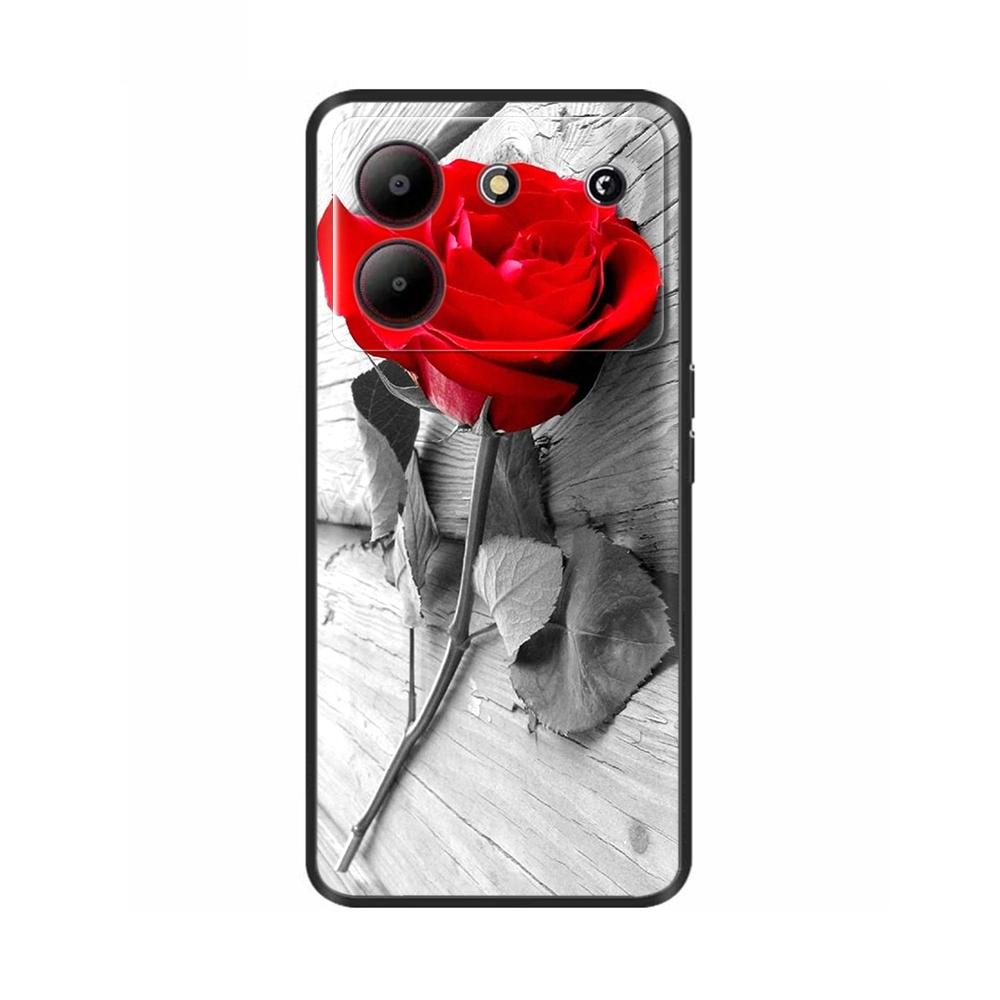 Cover For ZTE Blade A54 4G Case Silicone Painted Soft Protective Black Coque For ZTE Blade A34 BladeA54 Cartoon TPU BladeA34 Bag
