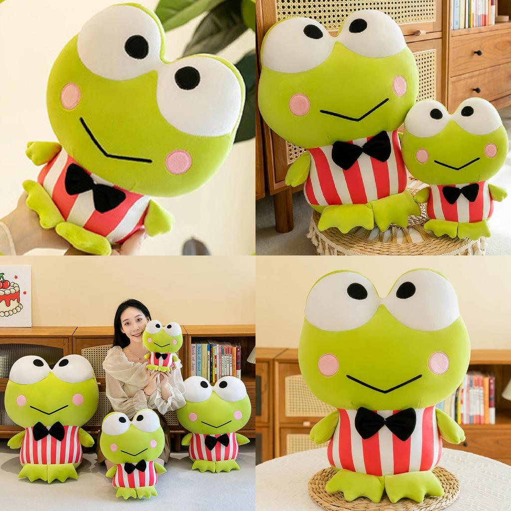 Adorable Large Eye Frog Plush Toy Cuddly Stuffed Animal Soft Pillow For Kids Gift