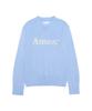 AMES-WORLDWIDE Basic Pullover Knit Light Blue