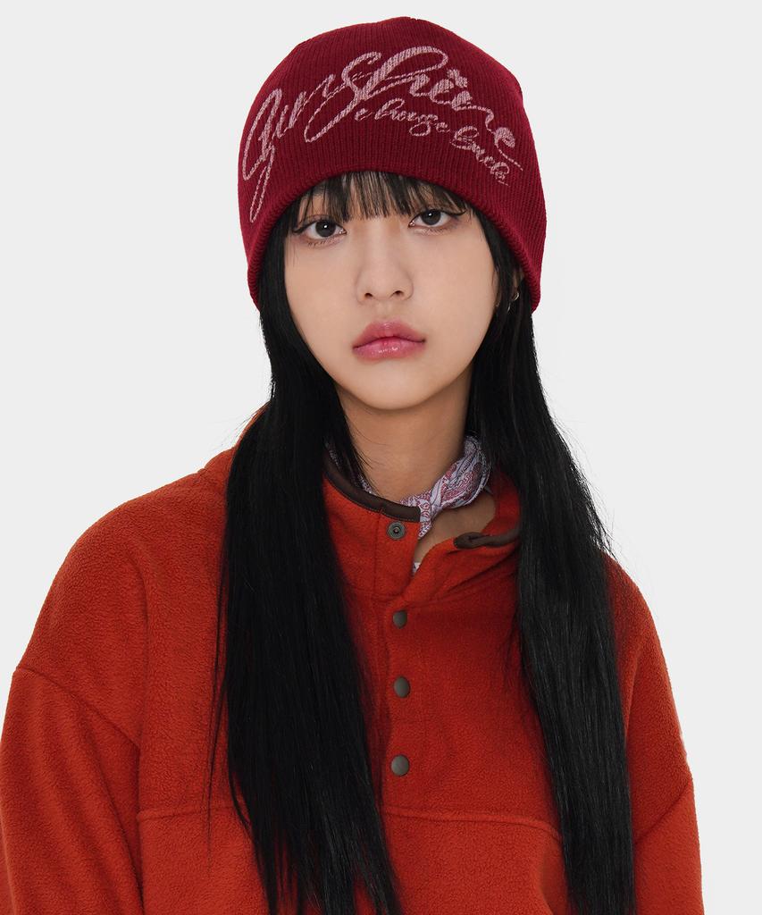 Ebeulisi Sunshine Logo Beanie (Burgundy)