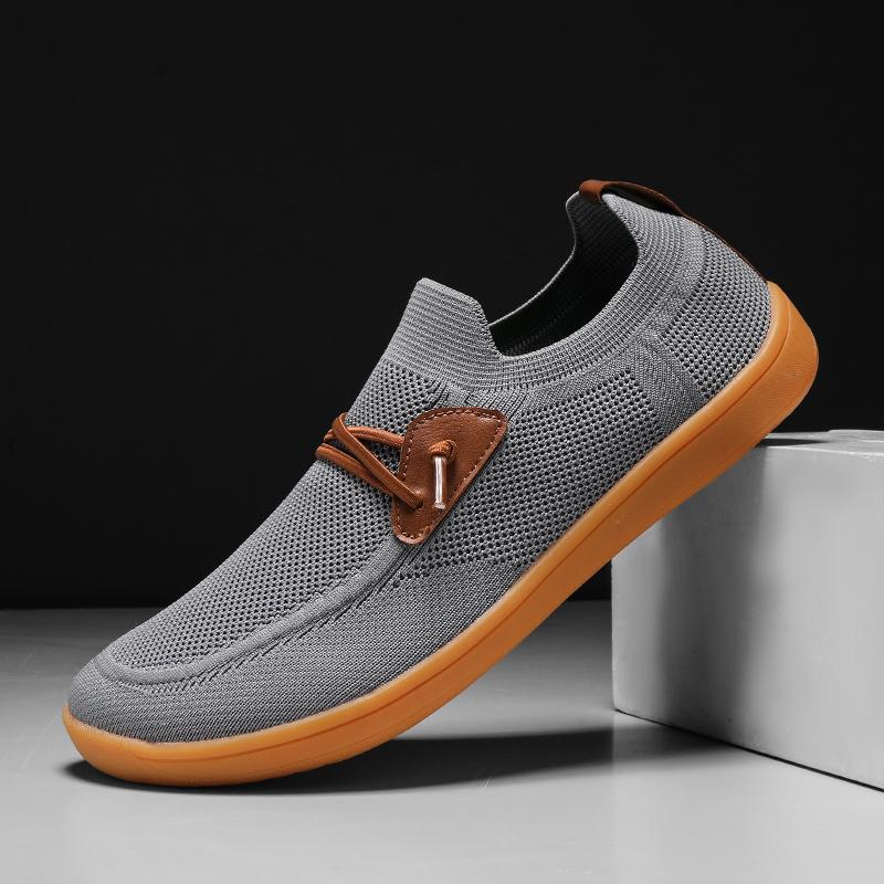 Fashion Breathable Walking Shoes for Men Outdoor Summer Mesh Casual Shoe Lightweight Man Sneakers Comfy Slip on Loafers Treking Footwear