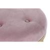 Benk - DKD Home Decor - Roségull - Metall - 100 x 35 x 40 cm - 1 sete