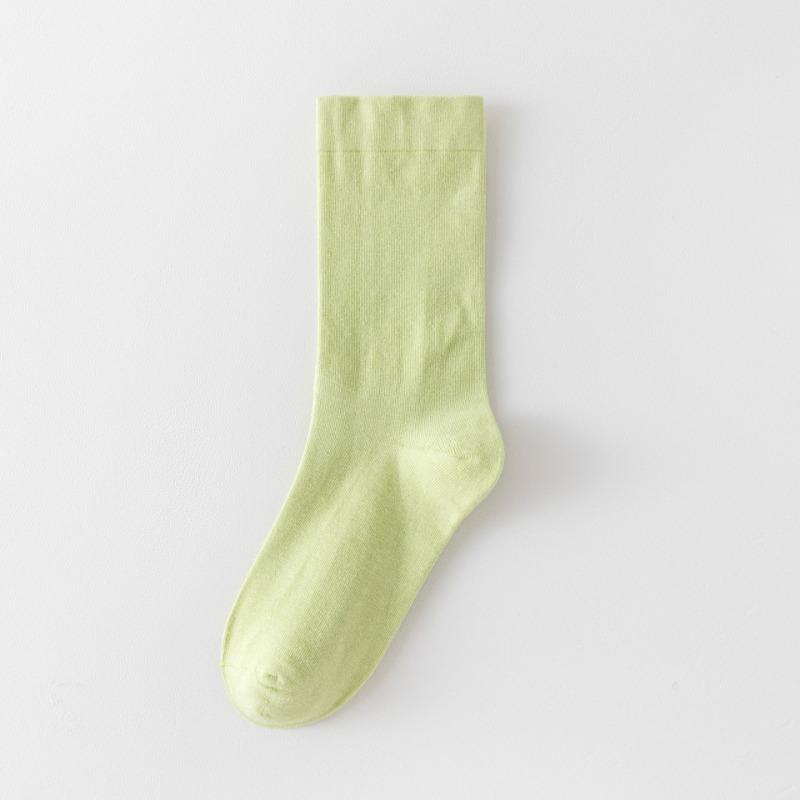 

Послеродовые носки для женщин: Удобные и универсальные хлопковые носки до середины икры, однотонные, простые бесшовные махровые носки, мягкие и свободные длинные носки 1 pair зелёный