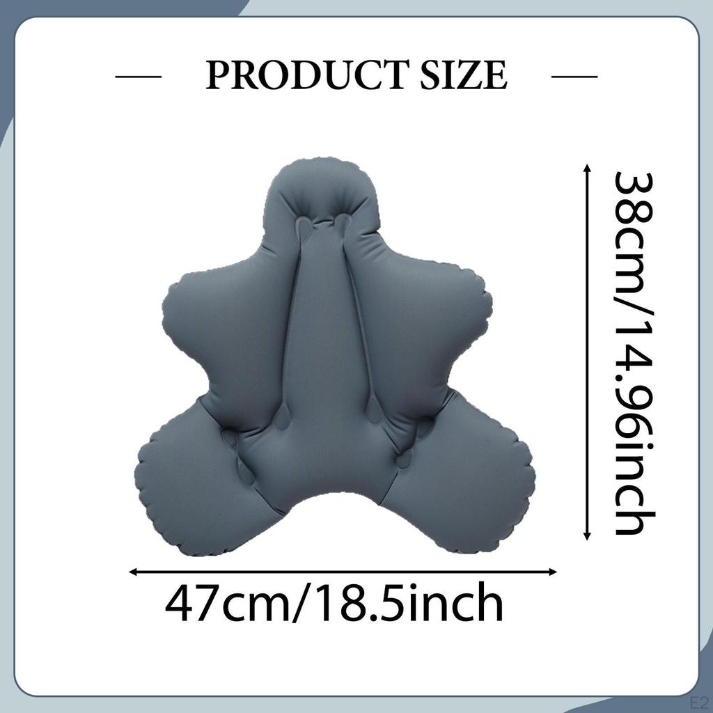 Aufblasbares Lendenkissen Rückenstütze Bettkissen, Reisekissen für Autos