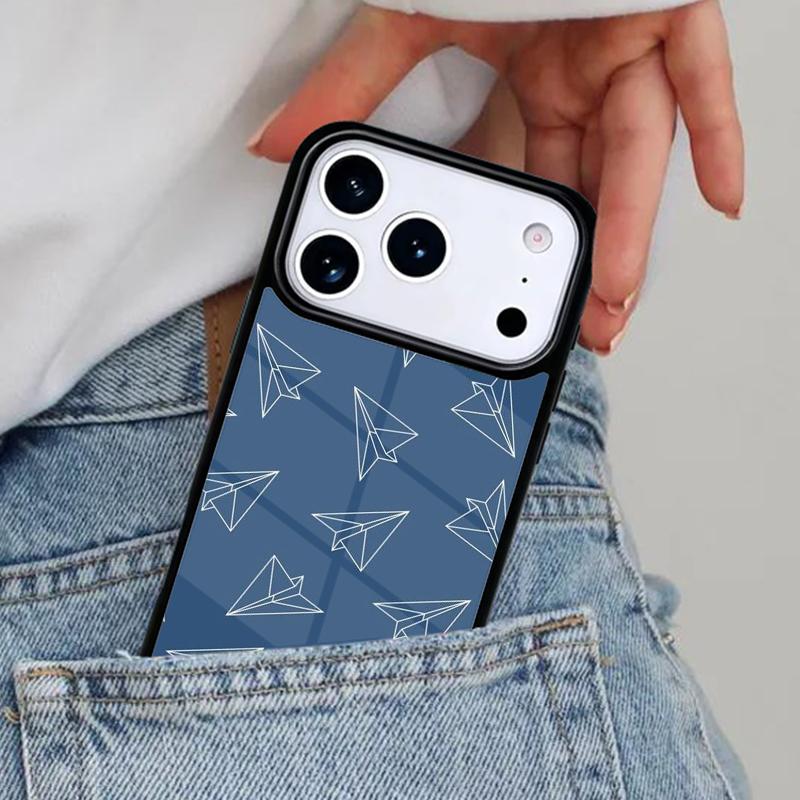 Travel the world paper plane aircraft Phone Case for iPhone 17ProMax 12 13 14 15 16e 17 Pro Max Plus Air Cover