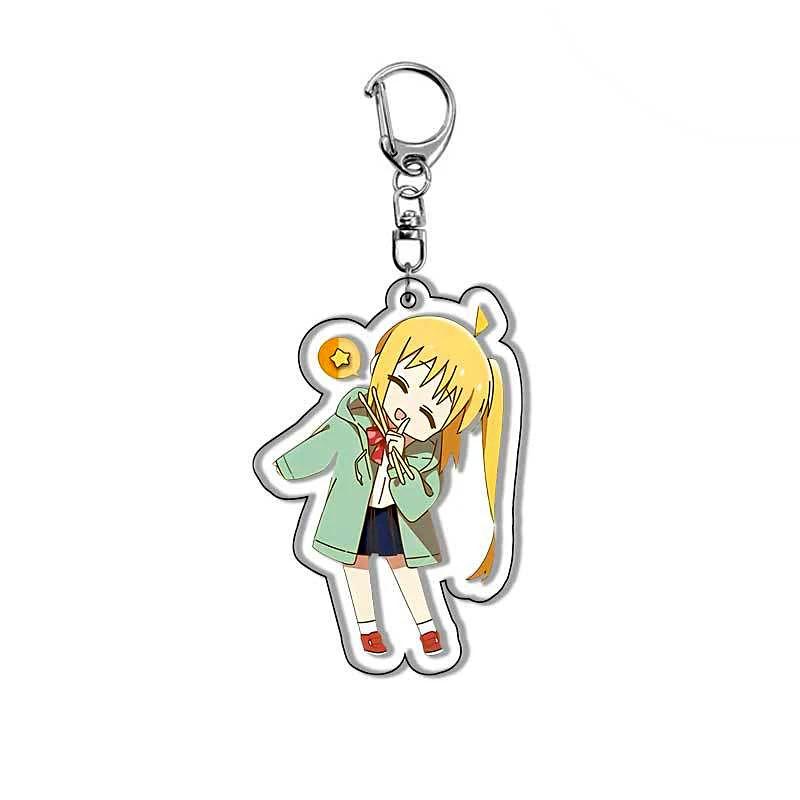 Bocchi The Rock! Gotoh Hitori Plastic Anime Keychain Ijichi Nijika Kita Ikuyo Bag Tag Parts Baji Accessories