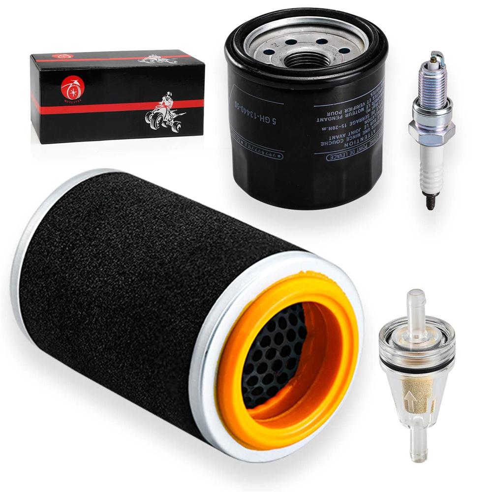 Sada vzduchového filtru a víčka vodicí klece, olejového filtru pro Yamaha Grizzly 350 400 450 Bruin 350 Kodiak 400 Wolverine 350 450 5UH-E4458-00-00