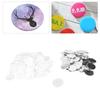 100 Sets Blank Button Badge Parts Set for Button Making Machine   Round Shape Rustproof Button Making Supplies