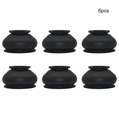 6 peças 13 23 30 extremidade de tirante de borracha de alta qualidade e junta esférica botas de poeira capa universal substituição de bota de junta esférica