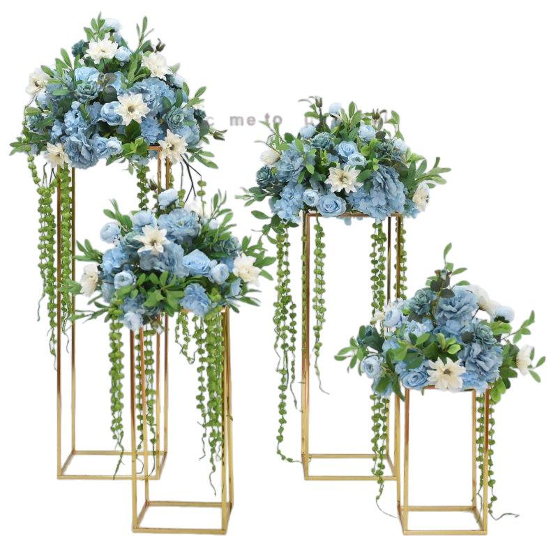Geometric Iron Art Wedding Flower Ornaments for Event Decoration