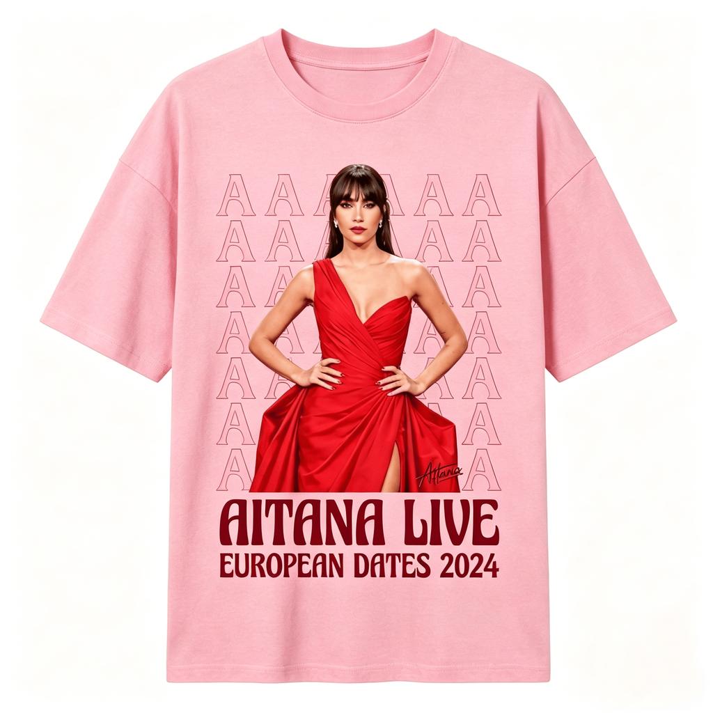 Singer Aitana 2026 Cuarto Azul graphic Unisex T Shirts Unisex Pure Cotton Short Sleeve Y2k Oversized Popular Tee Fashion Tops Gifts