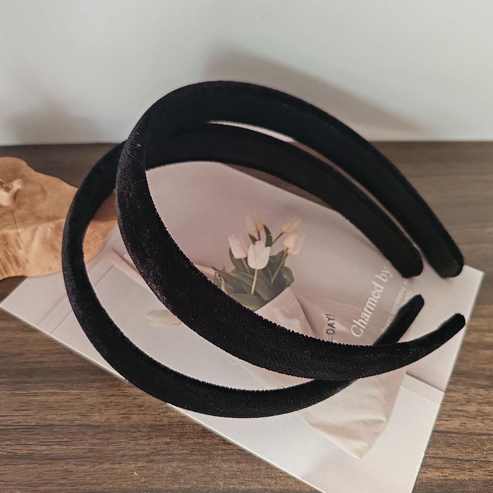 

2 шт. Европейская и американская ретро повязка на голову из черного бархата для женщин и девочек, элегантная повязка для волос для праздничной вечеринки, аксессуары для волос