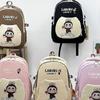 Children Backpack Cartoon Zipper Oxford Cloth Lightweight Travel Bag Daypack