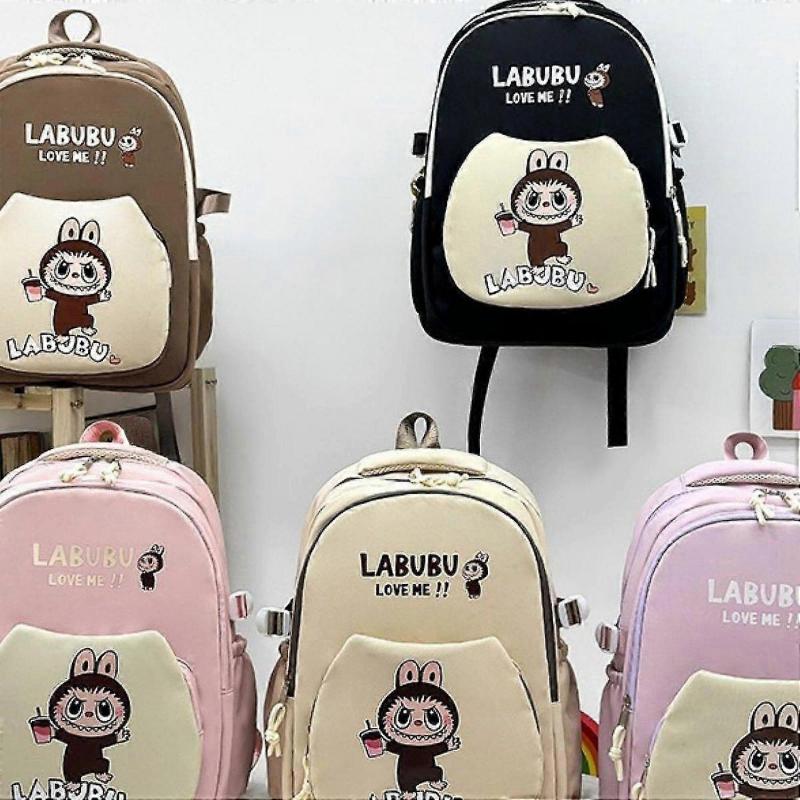 Children Backpack Cartoon Zipper Oxford Cloth Lightweight Travel Bag Daypack