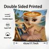 Tung Sahur Tralalero Tralala Cushion Cover Plush Fabric Soft DoubleSided Printed Sofa Warm Winter Home Child Gift Pillow Case