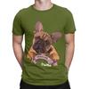Frenchie French bulldog lovers gift Graphic Funny 100 Cotton TShirt French Bulldog Tees Tops For Unisex
