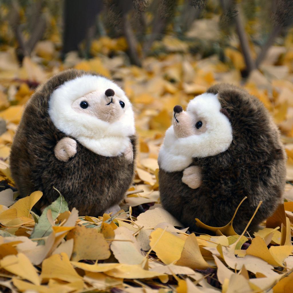 H17Cm Cute Realistic Hedgehog Plush Toy Chubby Hedgehog Plushie Stress Relief Toy Kids Girl Birthday Gift