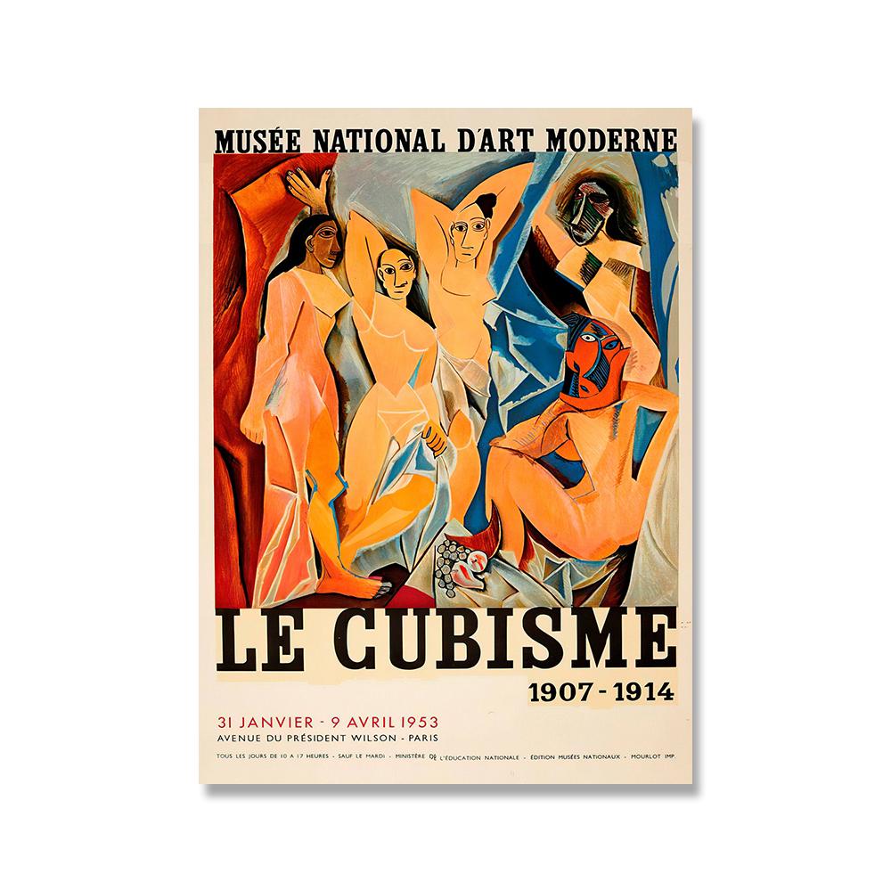 

Выставка Пикассо, картина на холсте, абстрактные постеры и принты, настенные художественные картины, подарок, искусство для гостиной, дома, украшение Куадрос 21*30cm