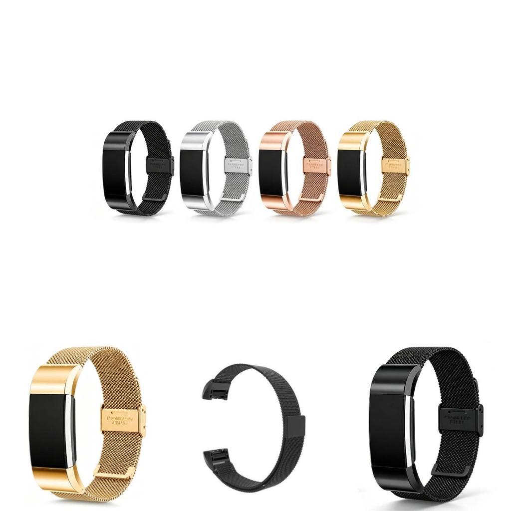 Fitbit Charge 2 Edelstahl-Armband mit verstellbarer Passform für den täglichen Gebrauch
