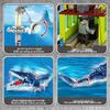 Children's Educational Dinosaur Escape Ship Toy - Carcharodontosaurus Building Blocks Gift for Boys
