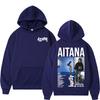 Singer Aitana Cuarto Azul Tour Men's and Women's Hooded Sweater Classic Modern Cotton Casual Print Pullover Streetwear