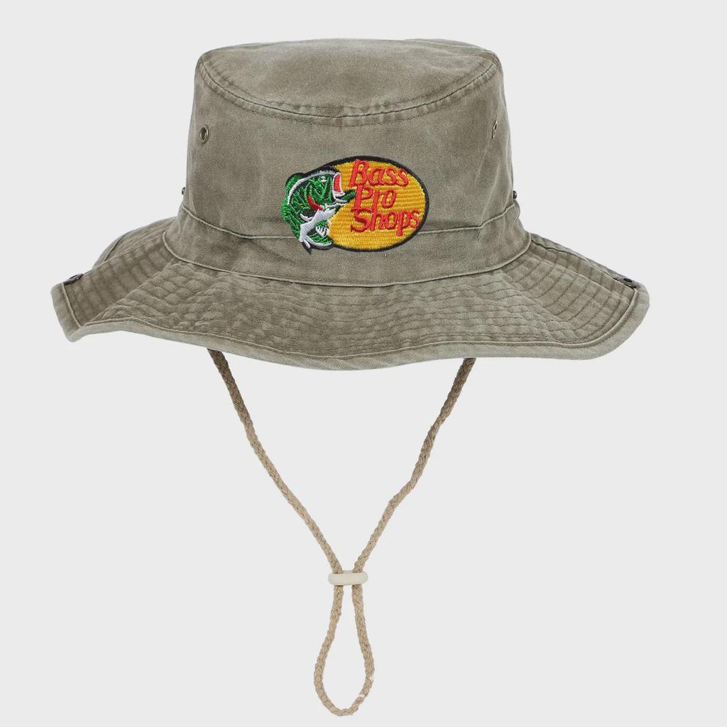 Bass Pro Shops Siuvinėta Platus Kraštas Džinsinė Žvejybos Kepurė