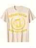 Unisexs Beer Lover Funny Tshirt Short Sleeve Street Fun Retro Print Summer Outdoor Sports Leisure Comfortable 100 Cotton Fabric