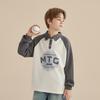 Montagut Kids' Colorblock Polo Long Sleeve T-Shirt