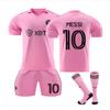Kids Miami Messi Soccer Jersey, ANUTETOUNI® Polyester Pink Athletic Gear