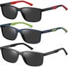 3 Pack Bifocal Sunglasses for Men Women Wide/Big/Large Spring Hinge Reading Glasses Outdoor UV Protection Readers