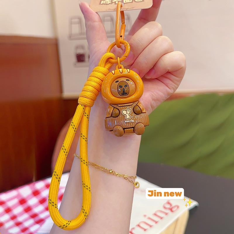 Baking Originality Jinnew Themed Capybara Toast Head Set Doll Pendant Keychain