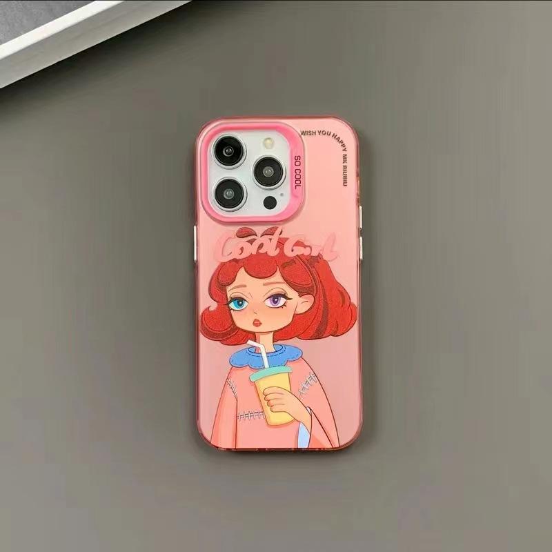 Cool and Handsome Girl Is Suitable for Apple 11Promax Mobile Phone Case 11 Large Hole 11 Anti-drop 11PRO Symphony Women's Trendy Brand