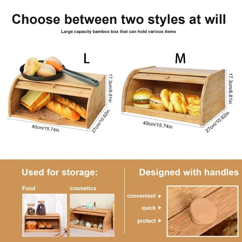 Natural Baked Goods Storage Container maintains Items Organized And Clean
