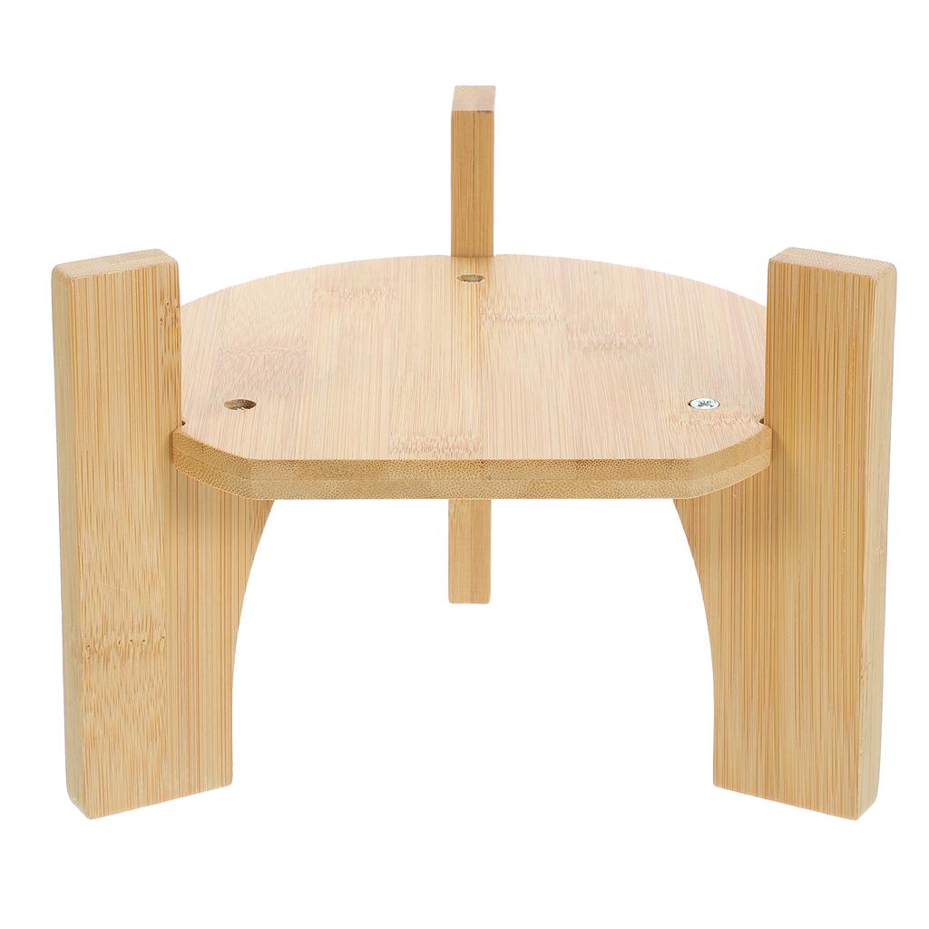 Bamboo Material Sturdy Beverage Dispenser Stand Water Drink Holder Rack Fish Tank Base Plant Stands Indoor Home Decor