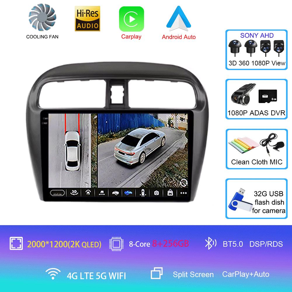 Android 14 Car Radio For Mitsubishi Mirage Attrage 2012-2018 Space Star 2014 Gps Navigation Stereo Multimedia