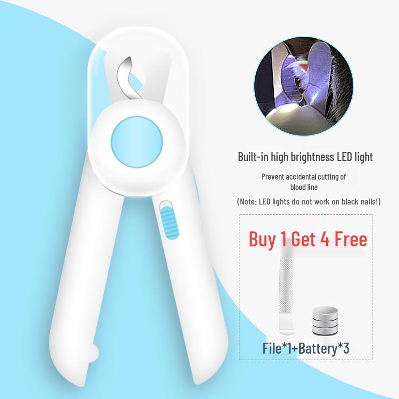 LED Pet Nail Clippers for Cats and Dogs