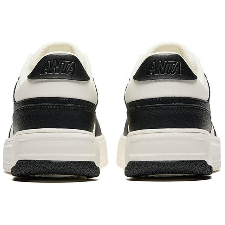 Anta Rozbij Bambusový Barevný Blok Trendy Odolné Lehké Zvýšená Výška Nízké Skate Boty Pánské Tenisky Bílá Černá 112518012-2