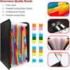 ENGPOW Expanding File Folder, Fireproof File Organizer with 25 Colored Pockets,Labels,Zipper Closure,Fireproof and Water Resistant Safe Storage for