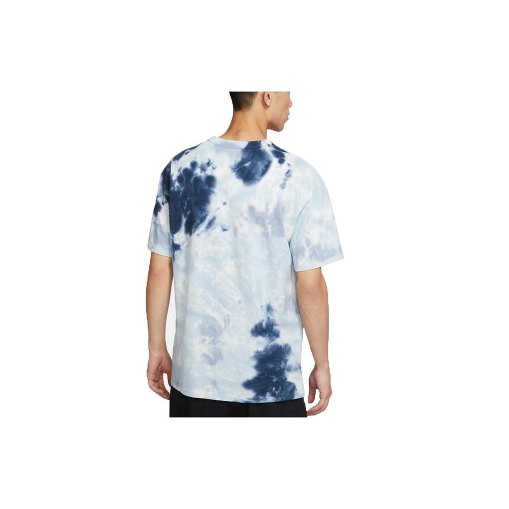 Nike T Shirts Men's Slate Blue Crew Neck Moderate Straight Fit DD2721-104