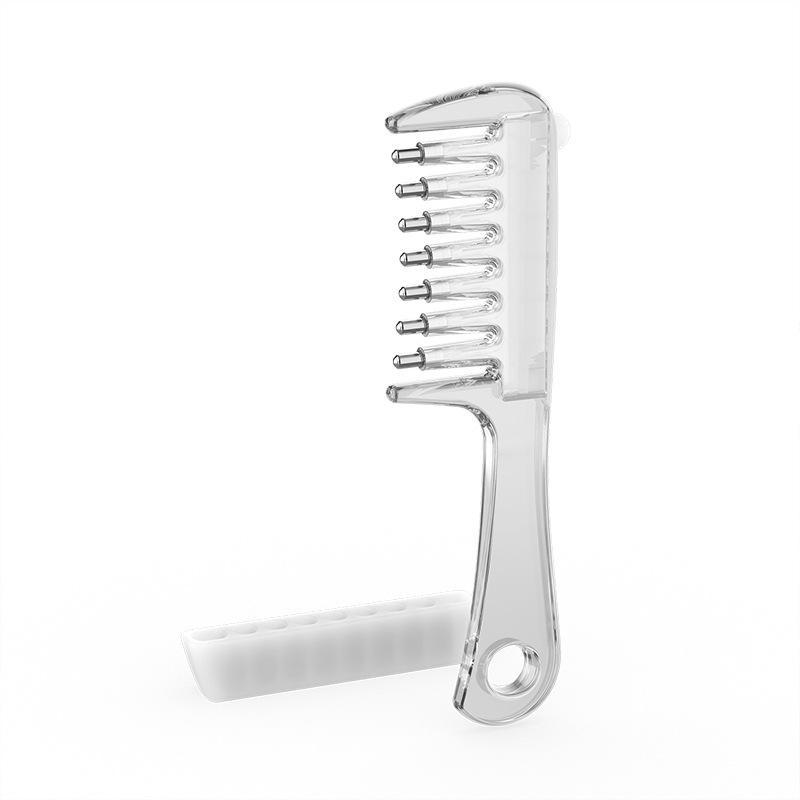 Essential Oil Liquid Applicator Massage Comb Unisex Transparent for Scalp Care Hair Nourishing Daily Use